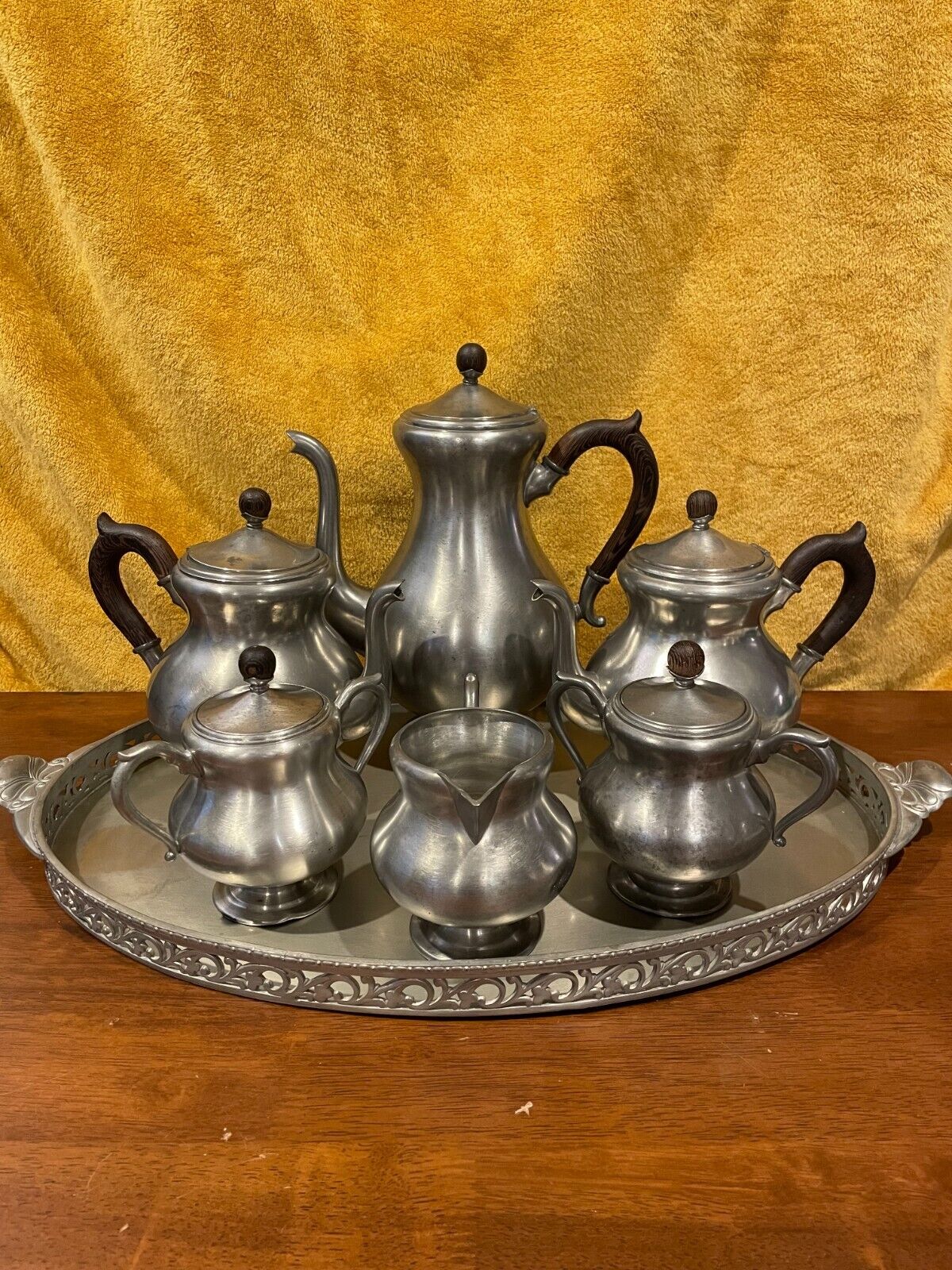 Vintage Royal Holland Pewter 7-piece Set Collectible
