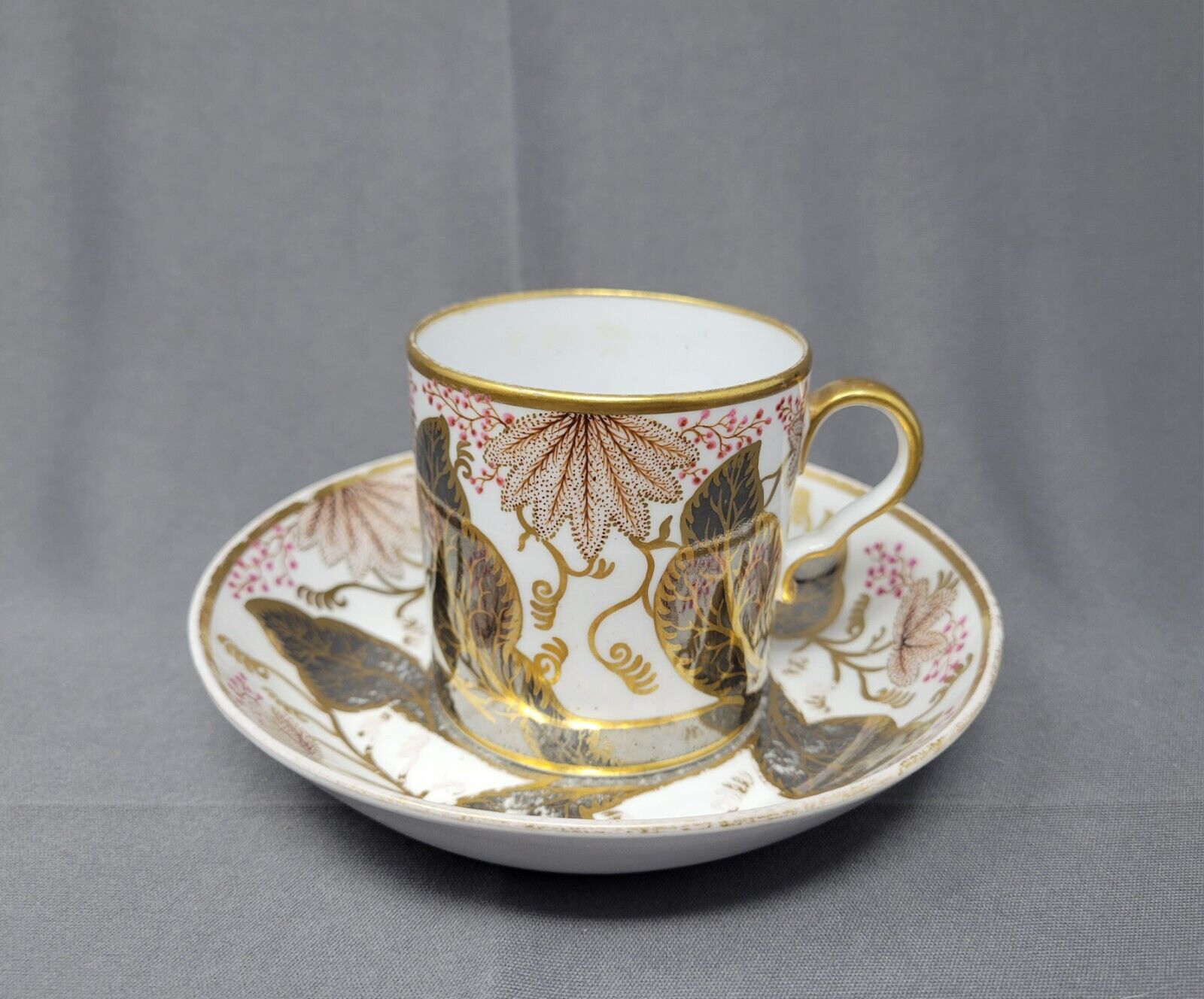 Antique Spode Coffee Can  / Cup & Saucer Porcelain c1810-1820 