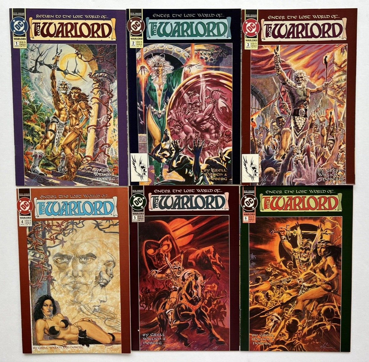 The Warlord 6-Issue COMPLETE Mini-Series 1-6 (1992) DC Comics