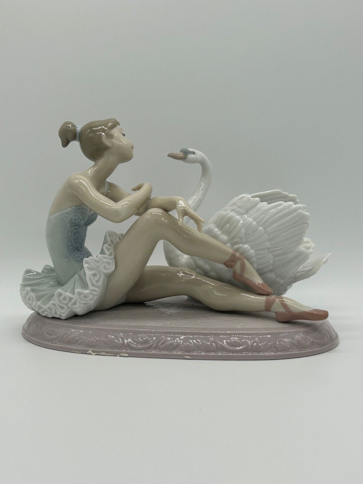 Lladro Grace and Beauty Porcelain Figurine 6204 w Box /Ballerina & Swan 