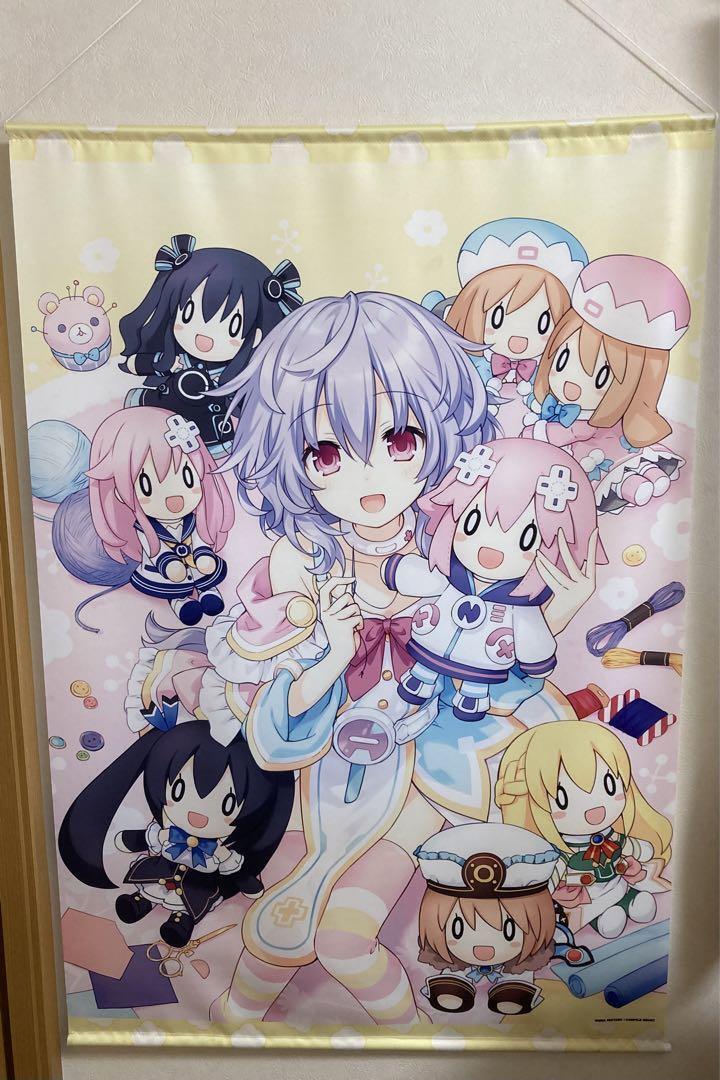 Hyperdimension Neptunia Tapestry 10th Anniversary Nepgurumi Anime Goods Japan