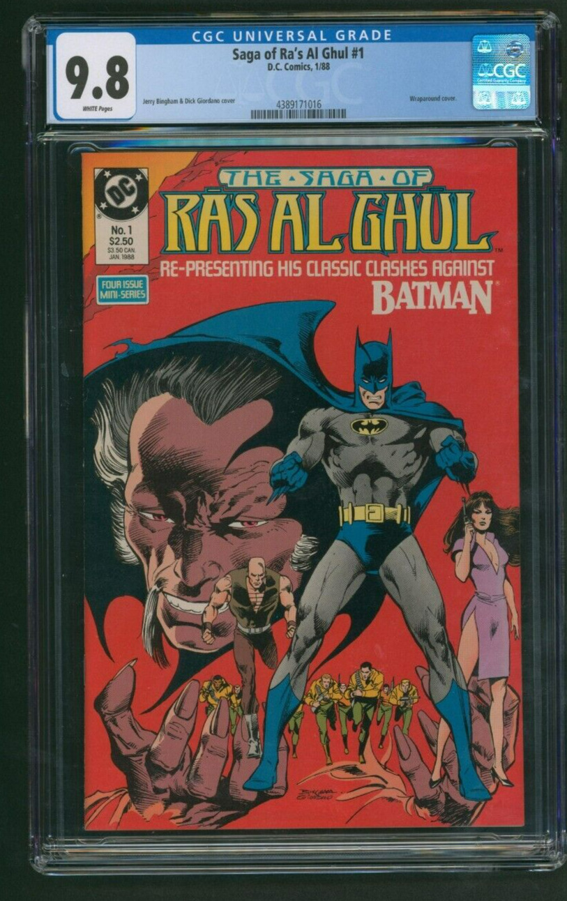 Saga of Ra's Al Ghul #1 CGC 9.8 Wraparound Cover DC Comics 1988