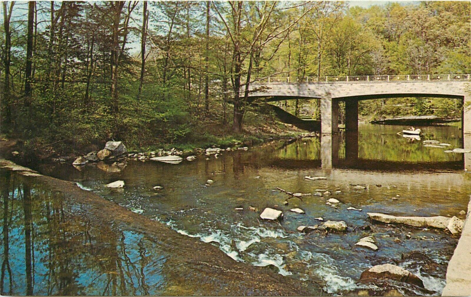 Mill Creek Park Youngstown OH Ohio Slippery Rock Postcard