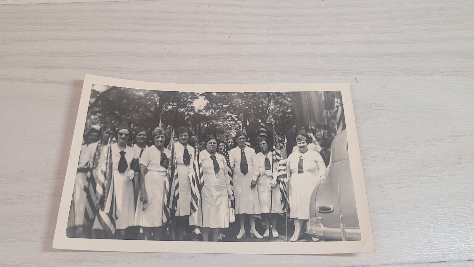 Vintage Photo Parade For Decoration Day Ladies From VFW Post 6x4