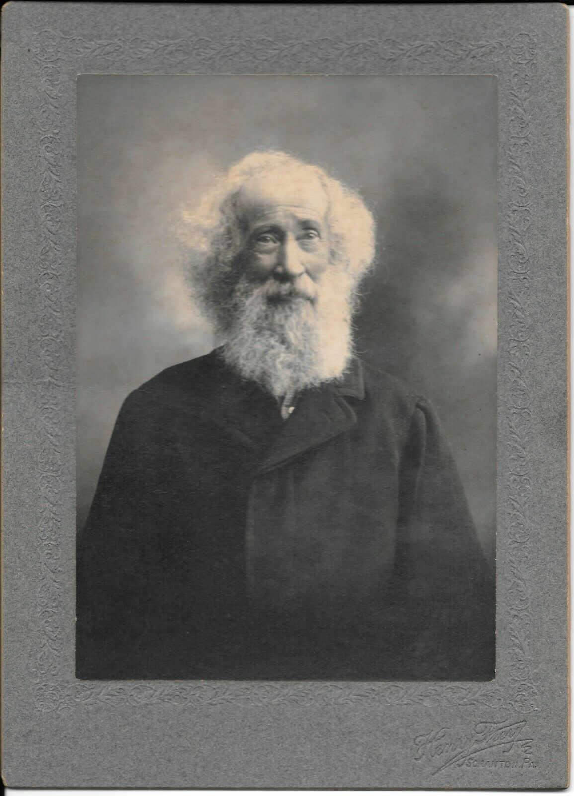 Rare Possible Walt Whitman ca. 1880's Large Cabinet Card Photo