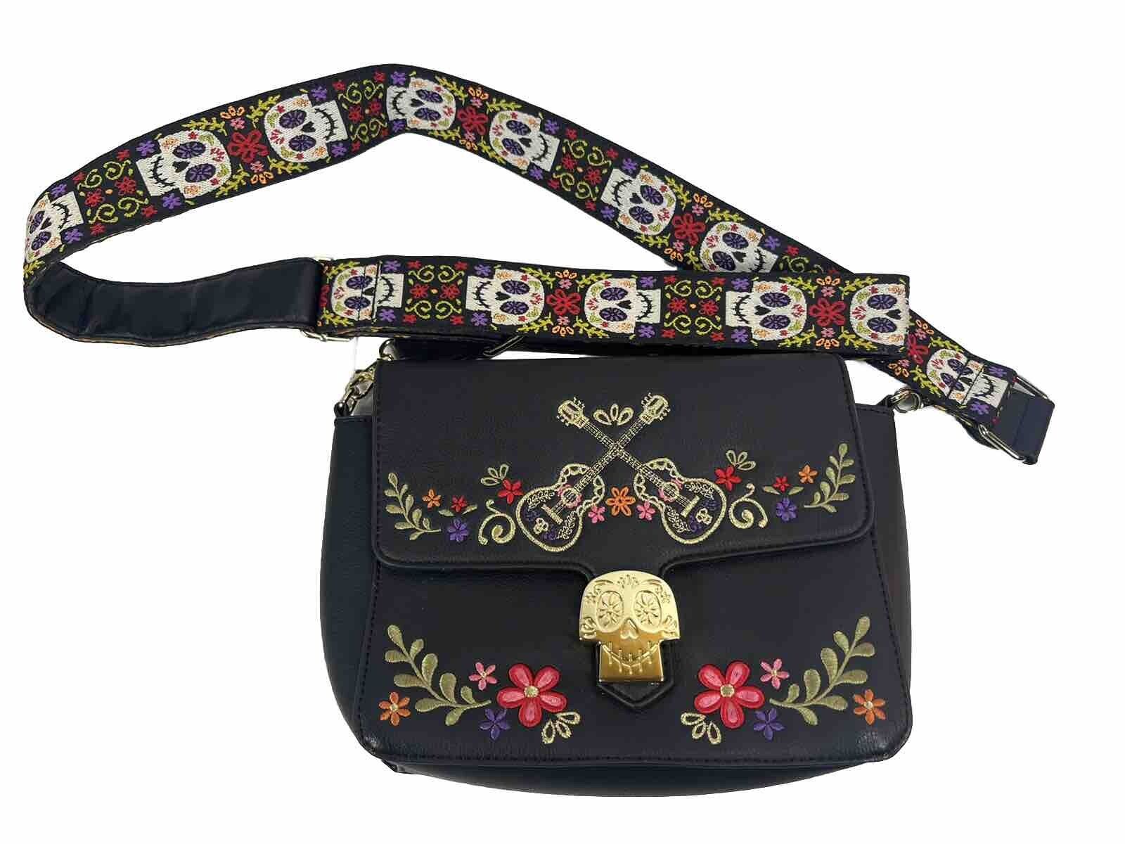 RARE HTF Disney Pixar Coco Embroidered Purse Handbag Crossbody Bag