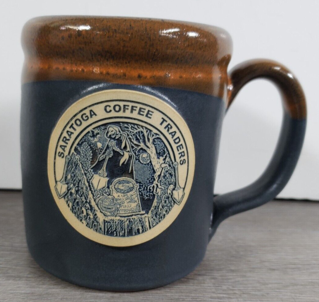 SARATOGA COFFEE TRADERS MUG CUP GRAVE DIGGER 2019 DENEEN 493/600 DEATH WISH USA