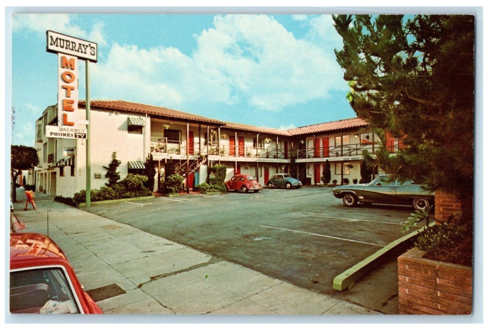 c1960 Murray\'s Motel Lombard Street San Francisco California CA Vintage Postcard