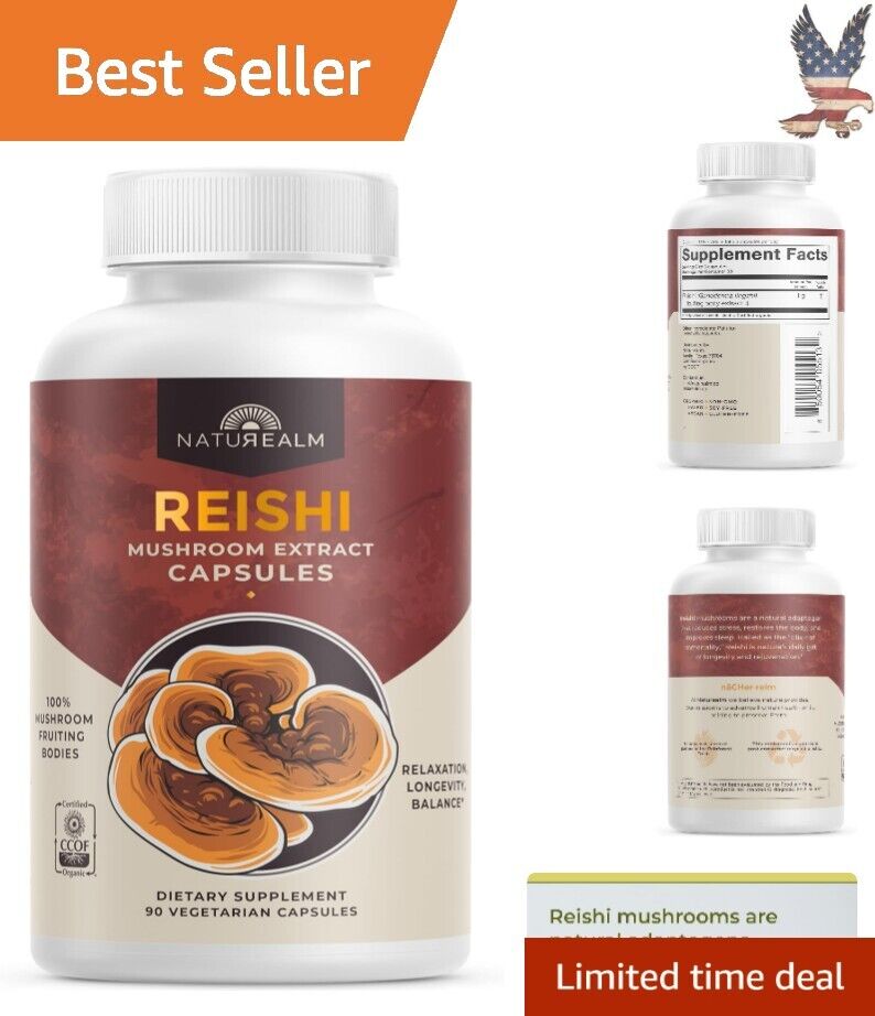 Premium High-Quality Organic Reishi Capsules - Immune-Boosting Supplement