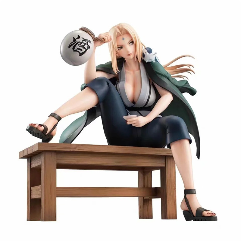 Anime Naruto Shippuden Drinking Tsunade PVC Action Figure Collect Figurine Toy16