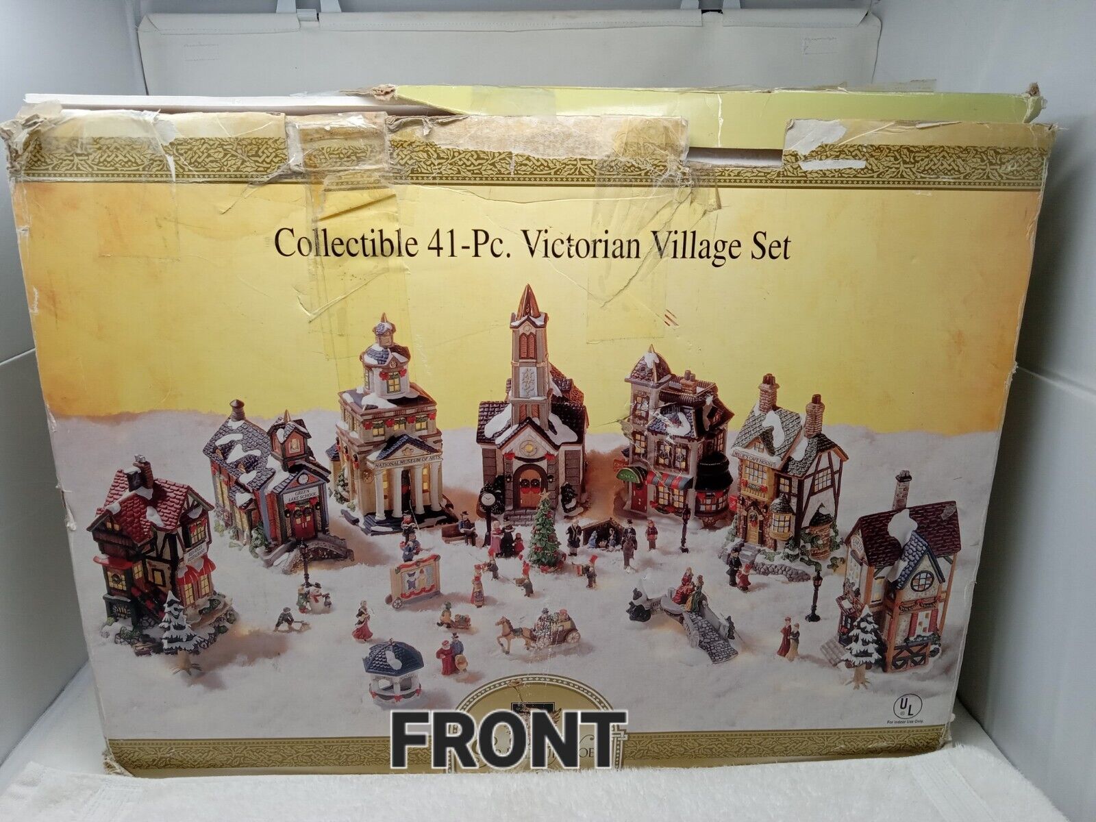 Vintage Grandeur Noel Collectable 38Pc VICTORIAN VILLAGE Set  Model 663301