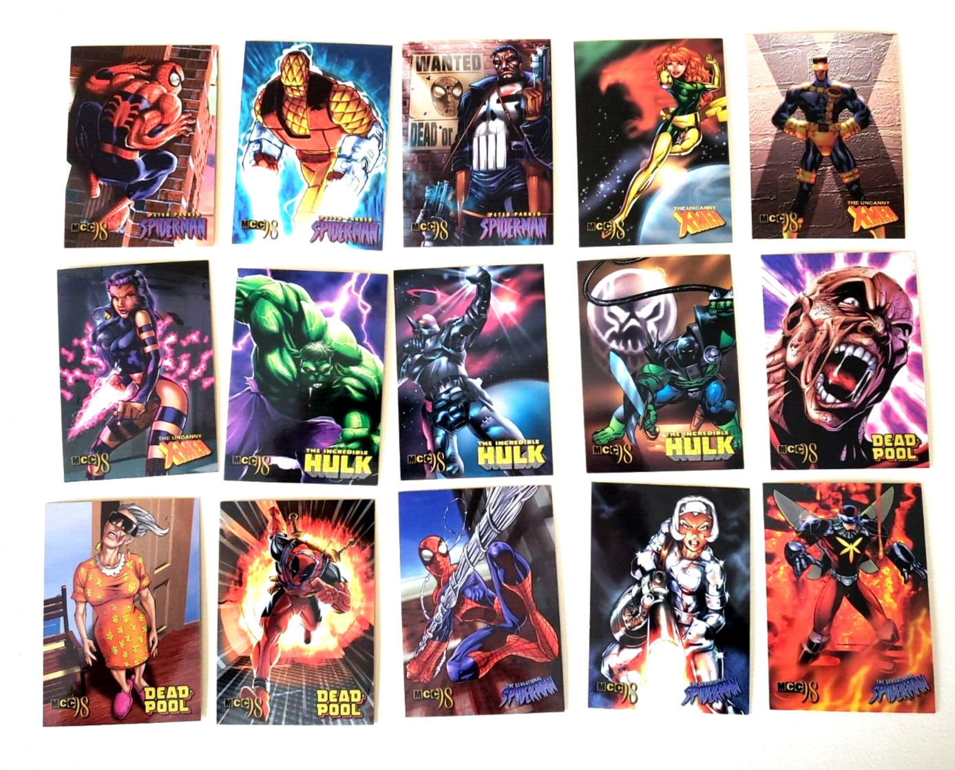 1998 Marvel Creators Collection 98 MCC BASE 72 CARD SET, No Checklist