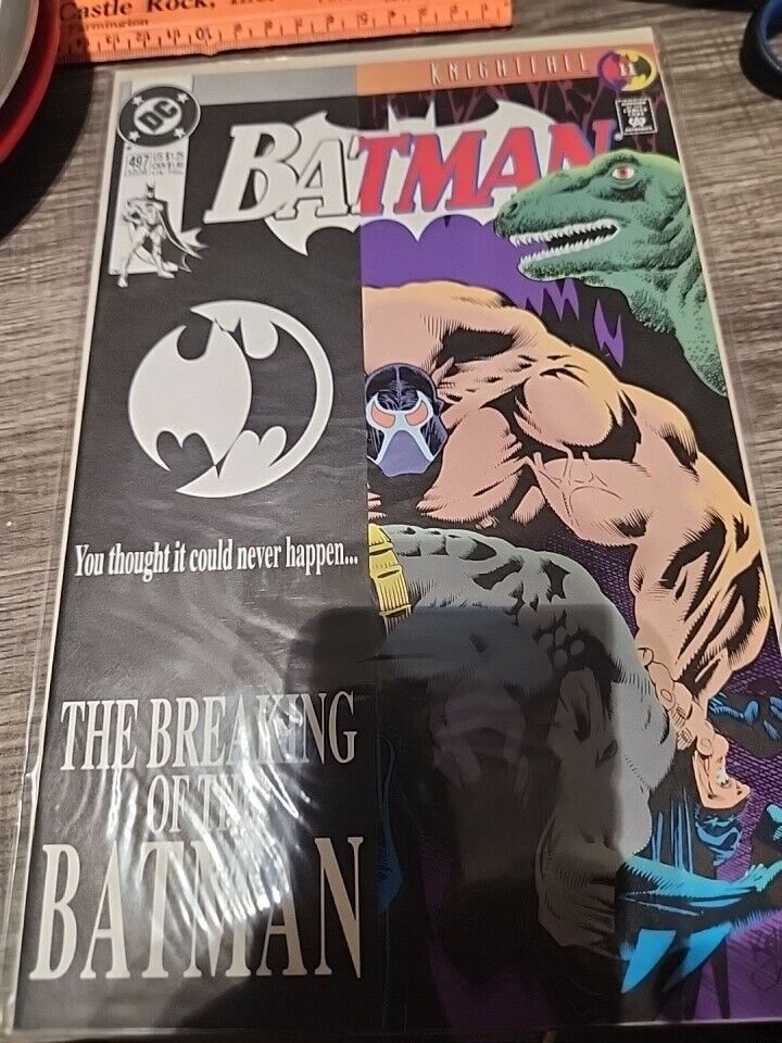  Batman  #497  (1993 , DC comics) Bane, Breaking Of Batman, KNIGHTFALL