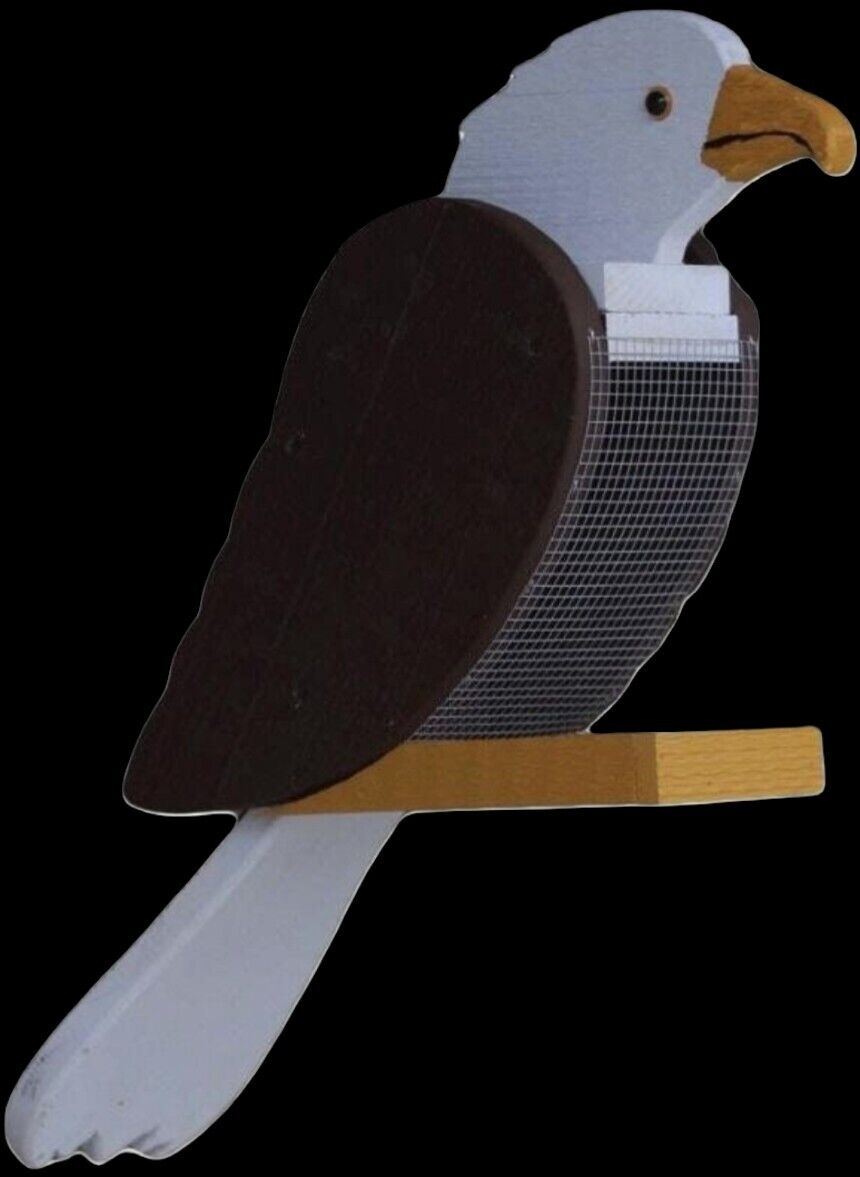 Amish Eagle Wood Handcrafted Birdfeeder. Eagle