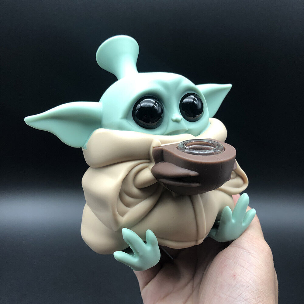 Water Bong Star Wars Baby Yoda - Grogu The Child Silicone Smoking Tobacco Pipe