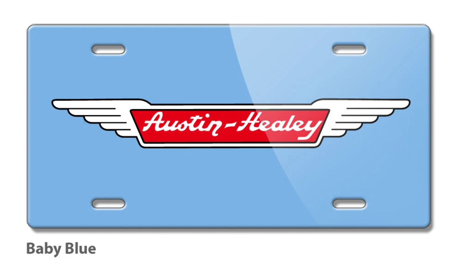 Austin Healey Badge Emblem Novelty License Plate - 16 colors - Made in the USA