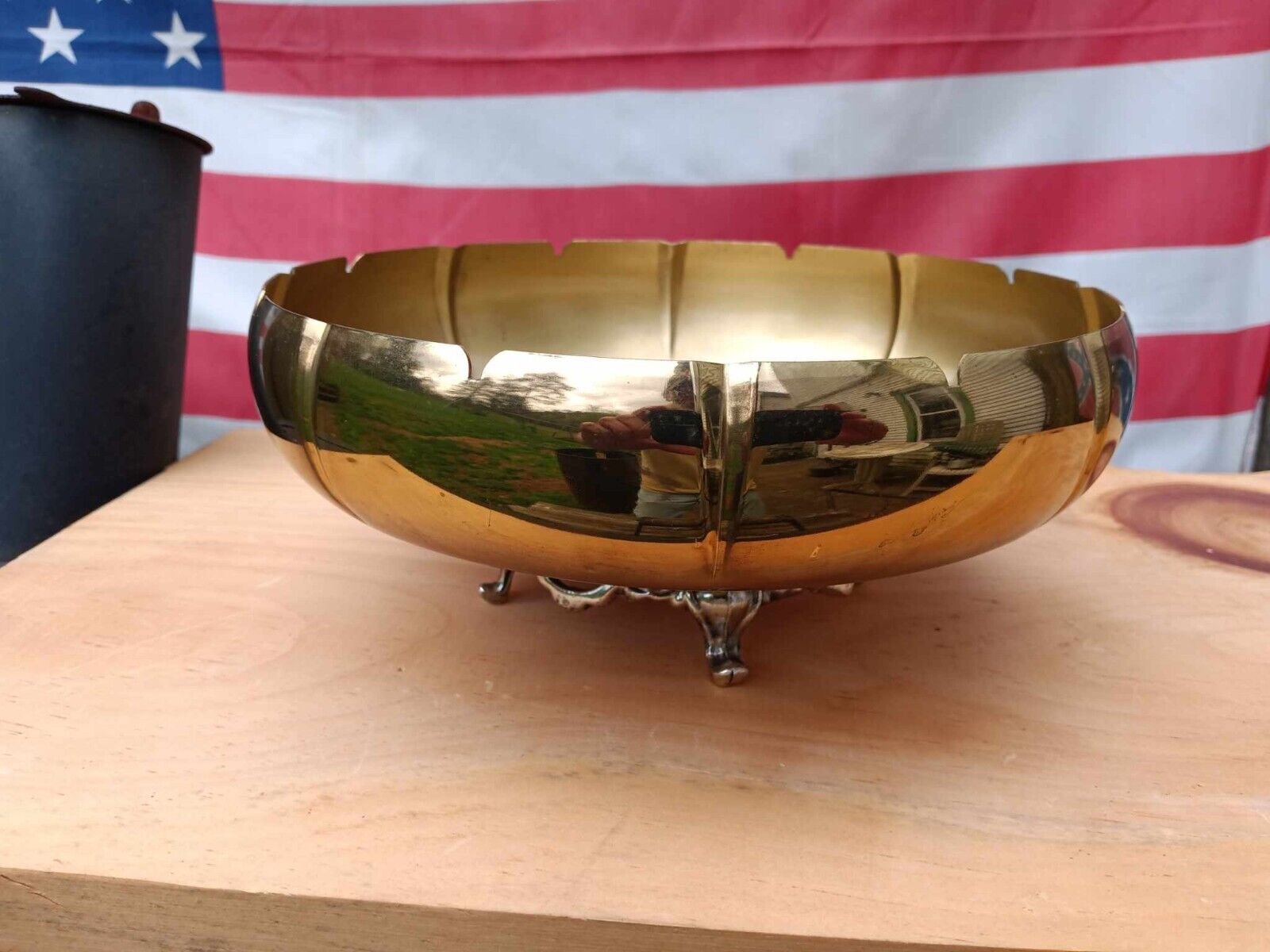 Solid Brass / Solid Copper Planter 8 1/2\