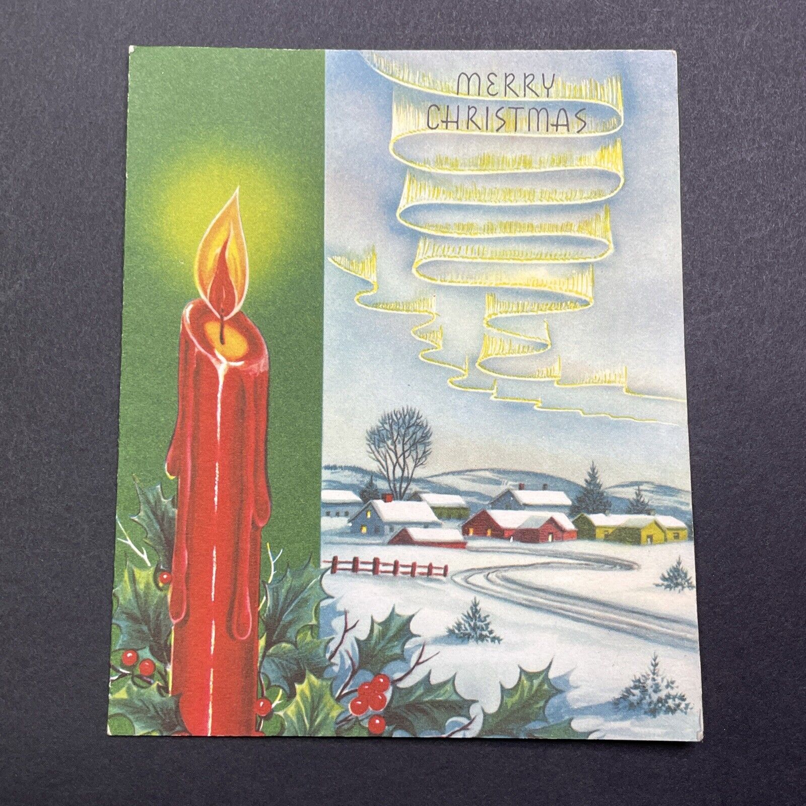 Antique 1910s UNUSED Christmas Postcard Greeting Card Roy Craft V2570