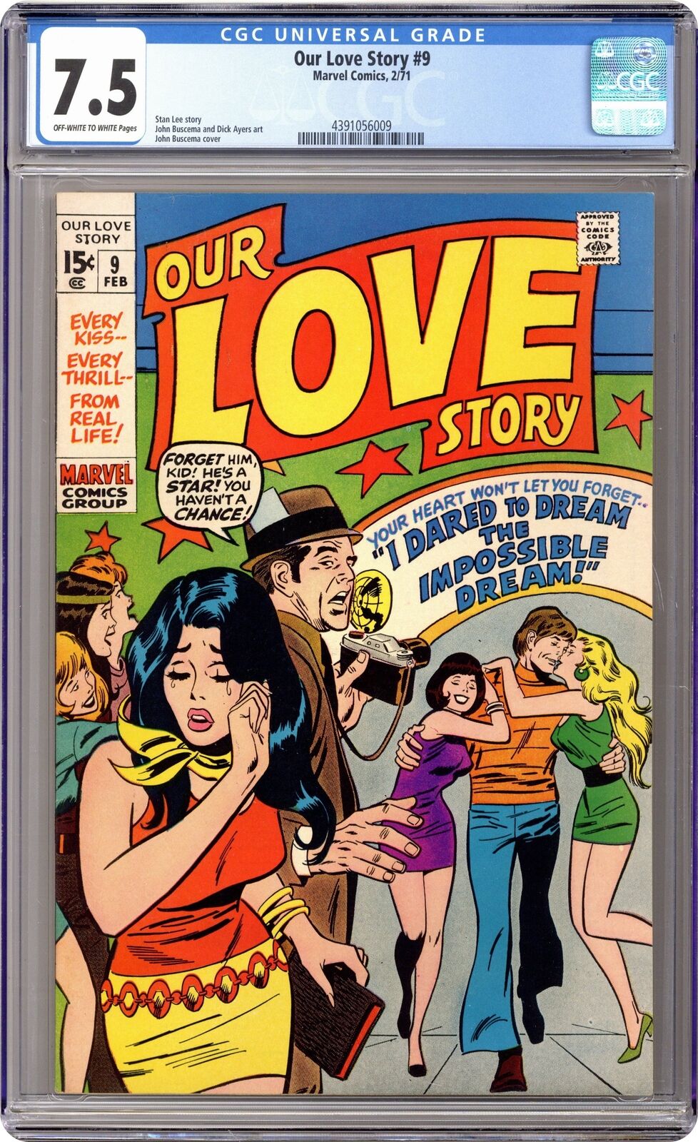 Our Love Story #9 CGC 7.5 1971 4391056009