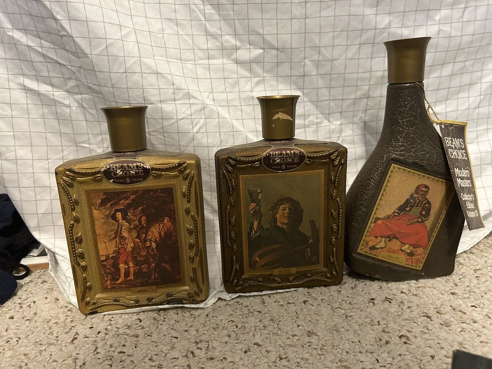 jim beam collectible decanters Lot Of 3