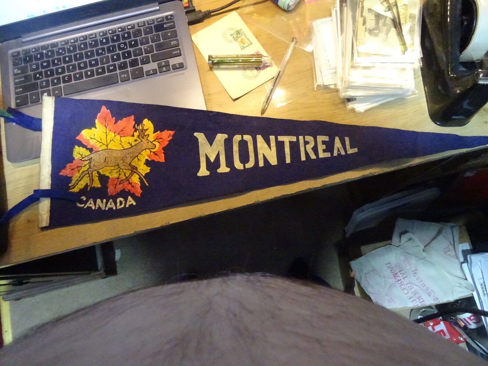 CANADA Vintage 1950s . MONTREAL  PENNANT
