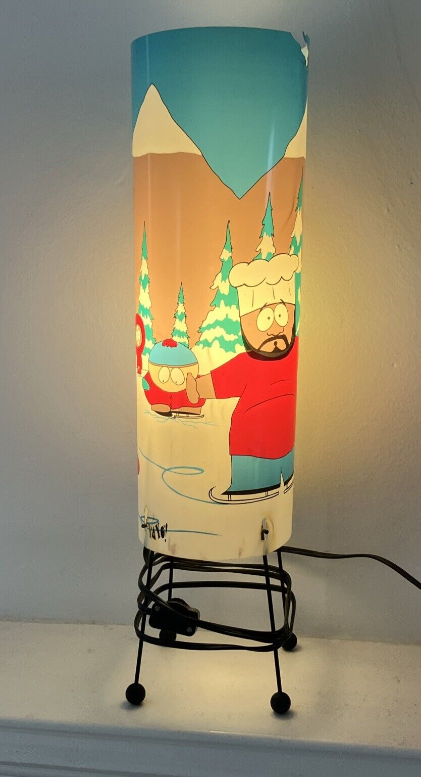 RARE 1997 vintage PROMO South Park Lamp Working Tested 20”