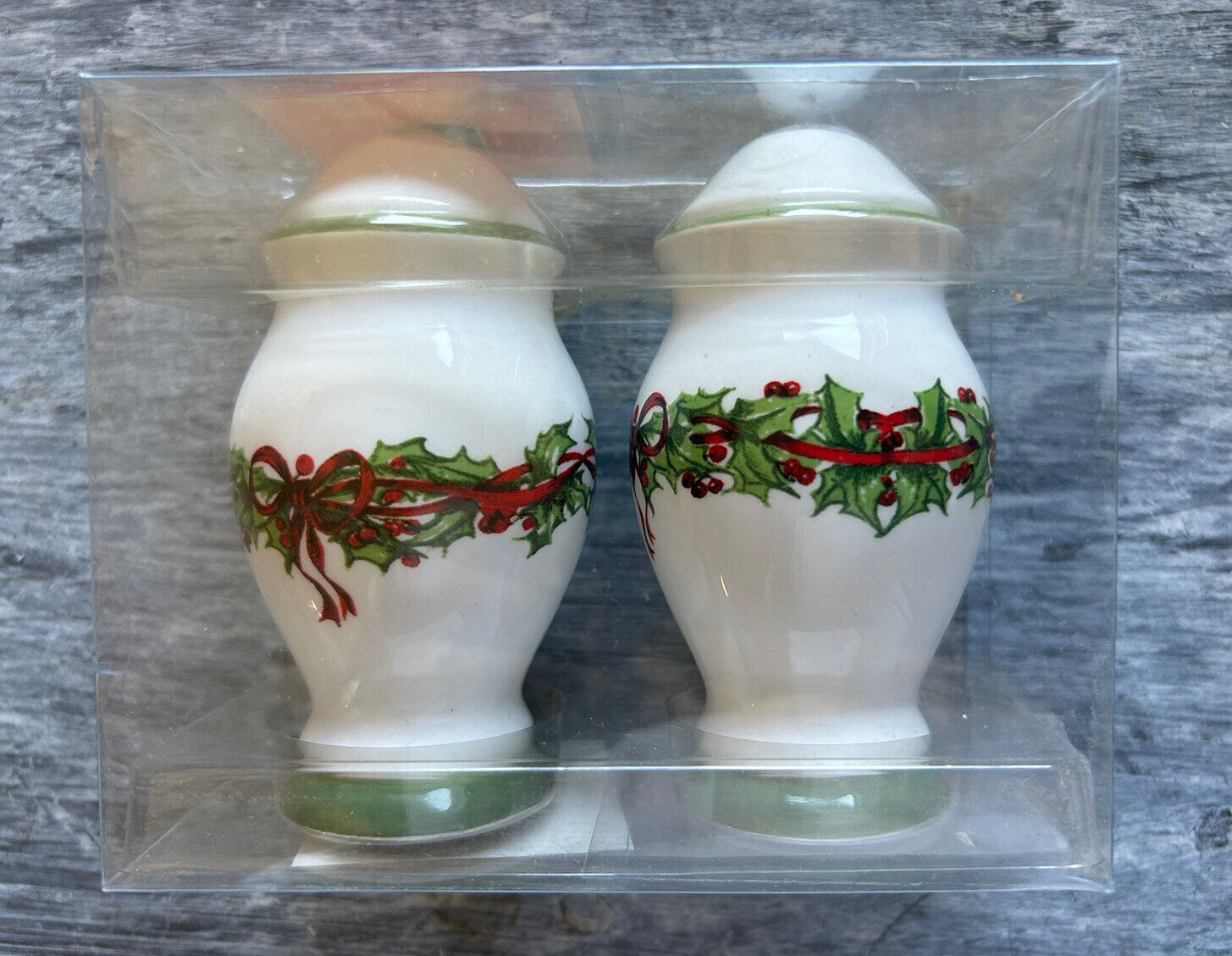 Christopher Radko Traditions Holiday Celebrations Salt and Pepper Shakers New