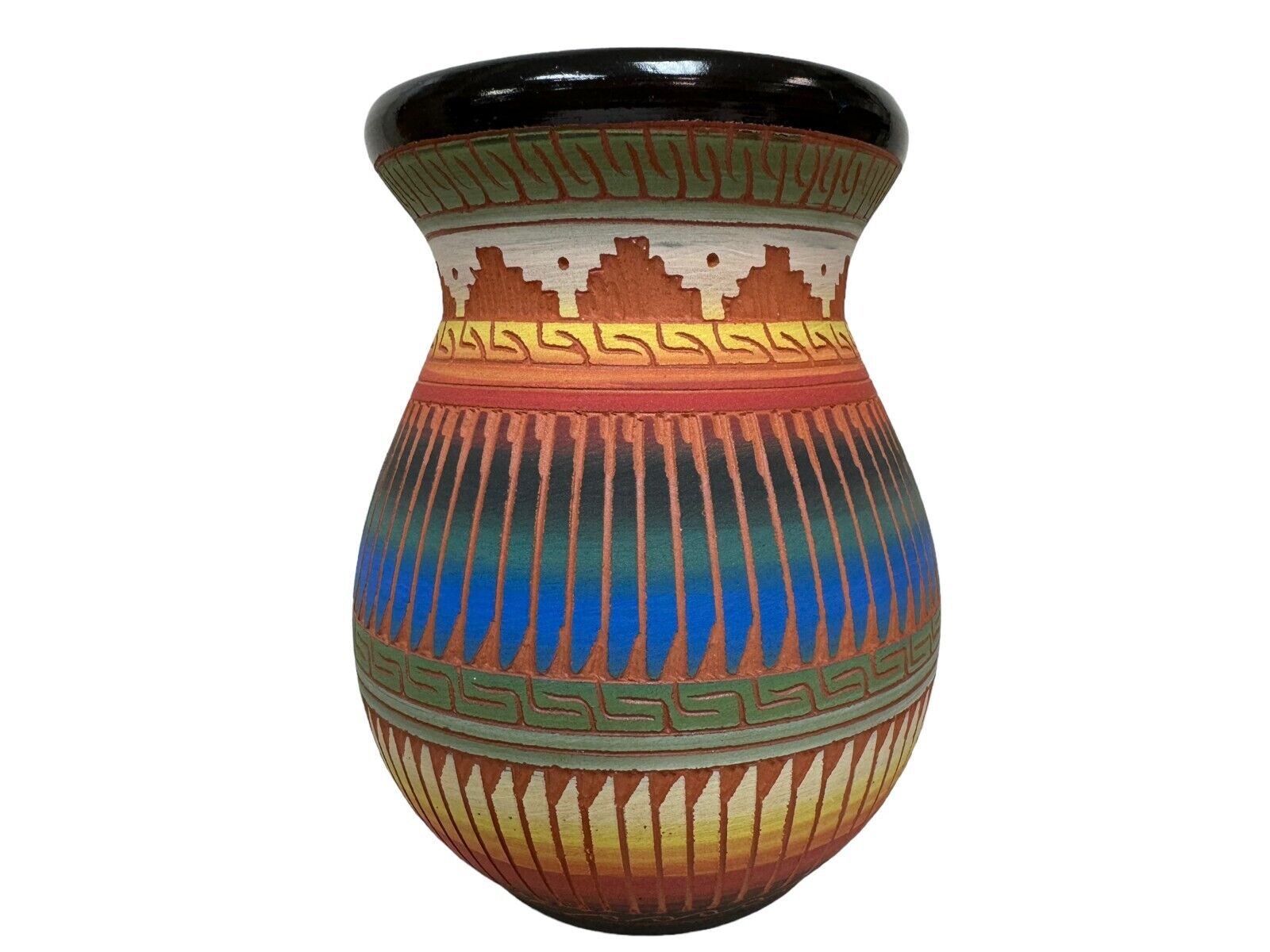 Native American Pottery Vase Navajo Handmade Navajo Home Decor Edison