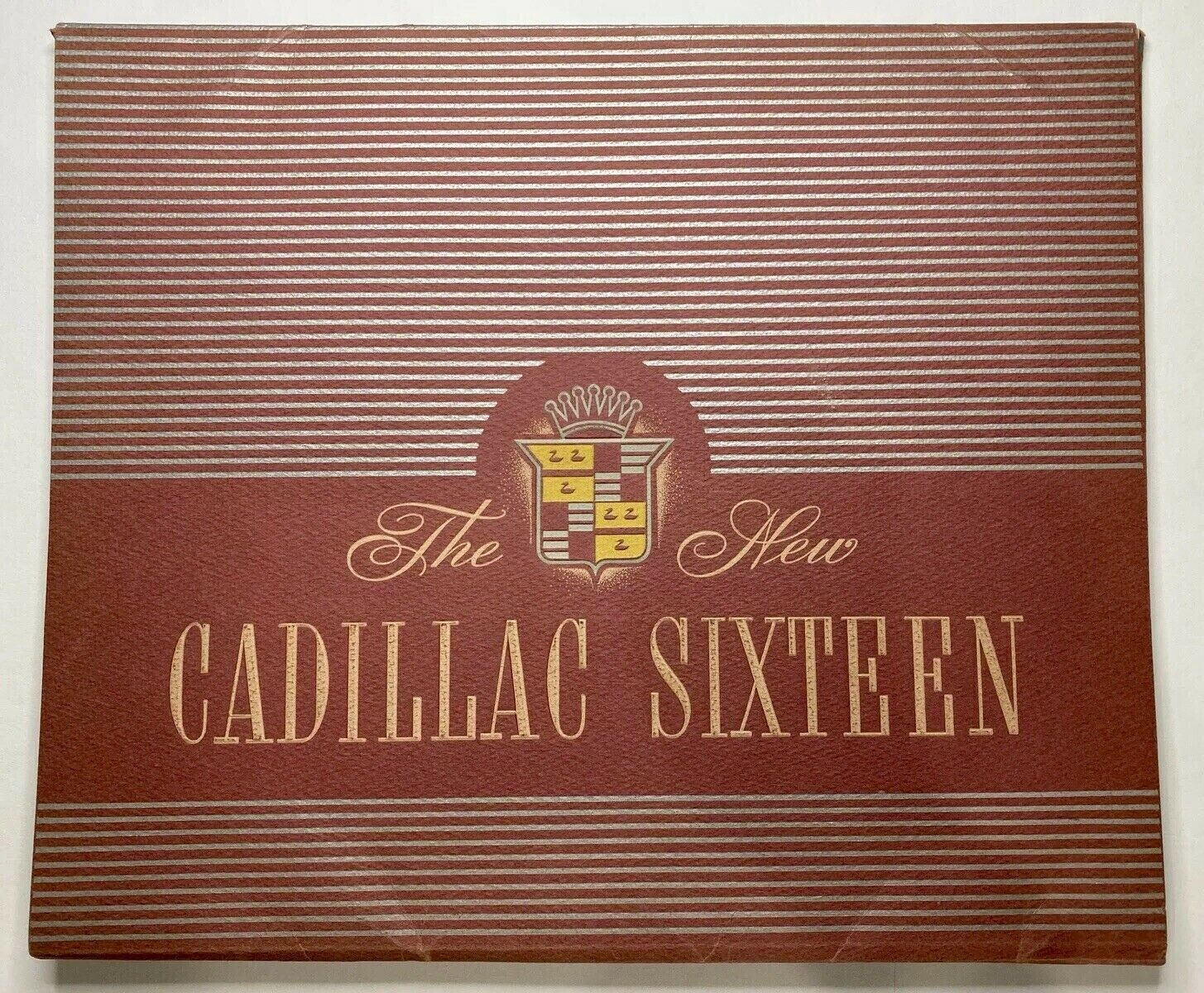 1938 Cadillac Sixteen Original Brochure Envelope Packet. Condition: EXCELLENT