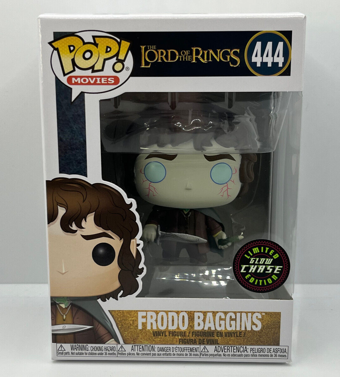 Funko POP The Lord of the Rings - Frodo Baggins (Glow Chase) #444 /w Protector