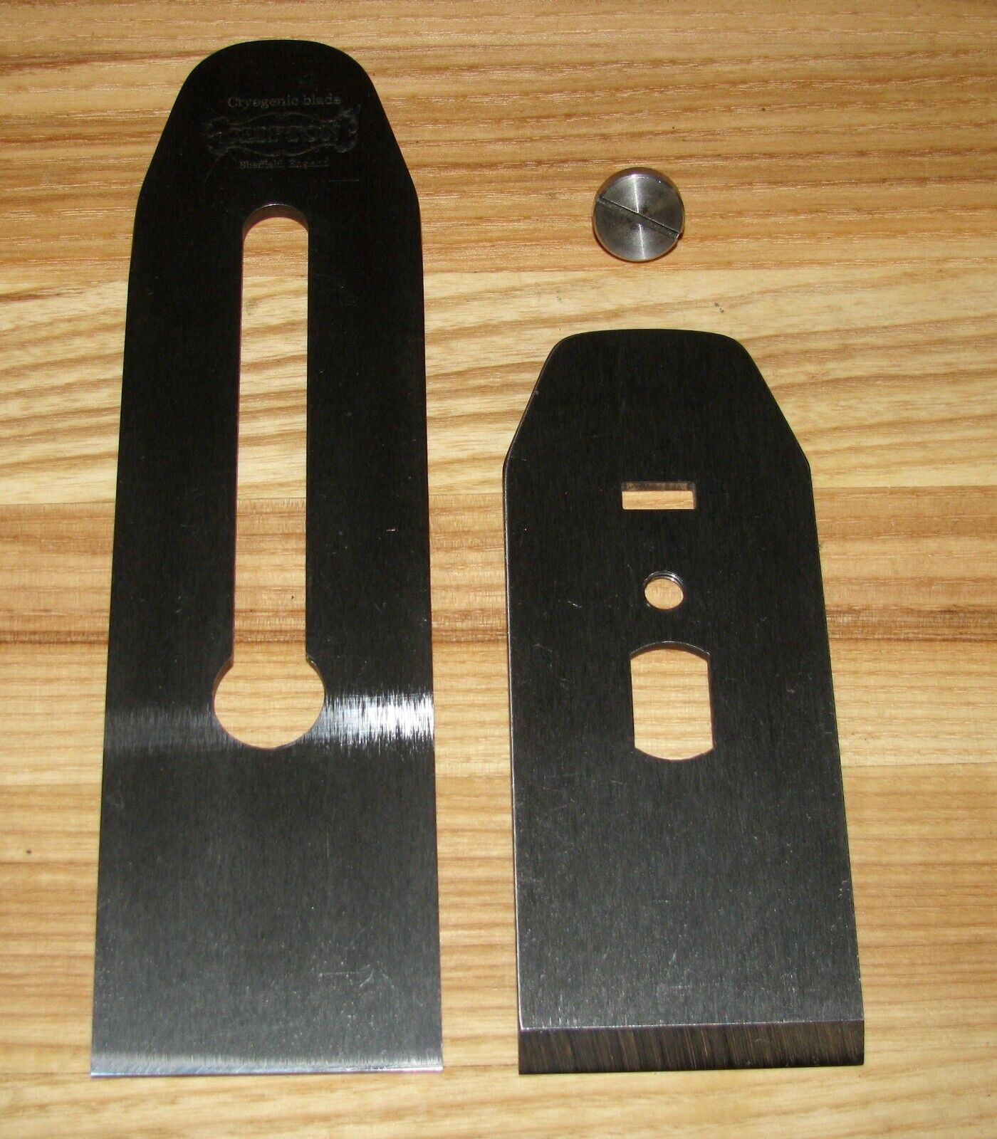 Clifton 2 inch plane iron and 2 inch chip breaker (cap iron)