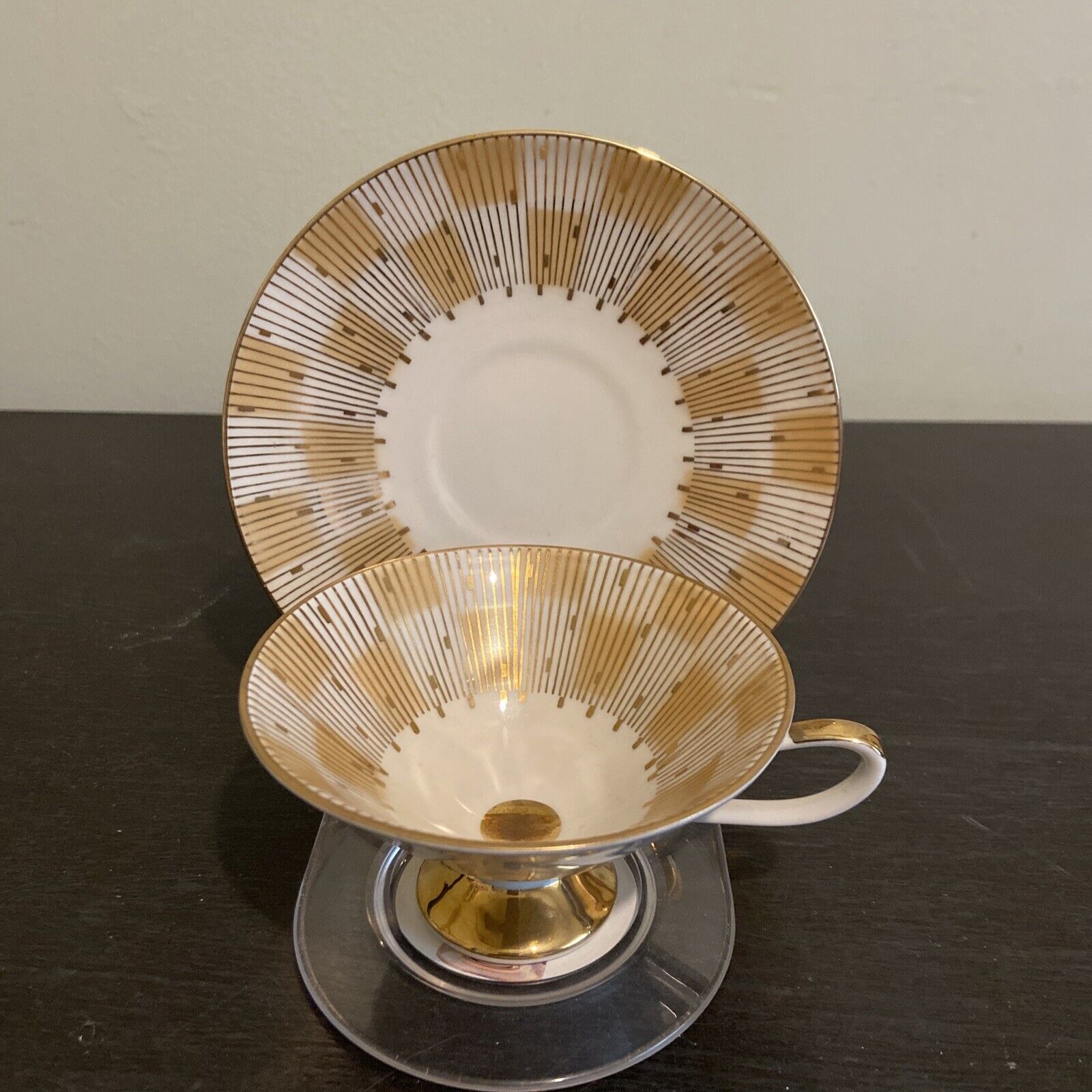 Vintage Elegant gorgeous Cup Saucer Gold SCHUMANN ARZBERG Bavaria Germany