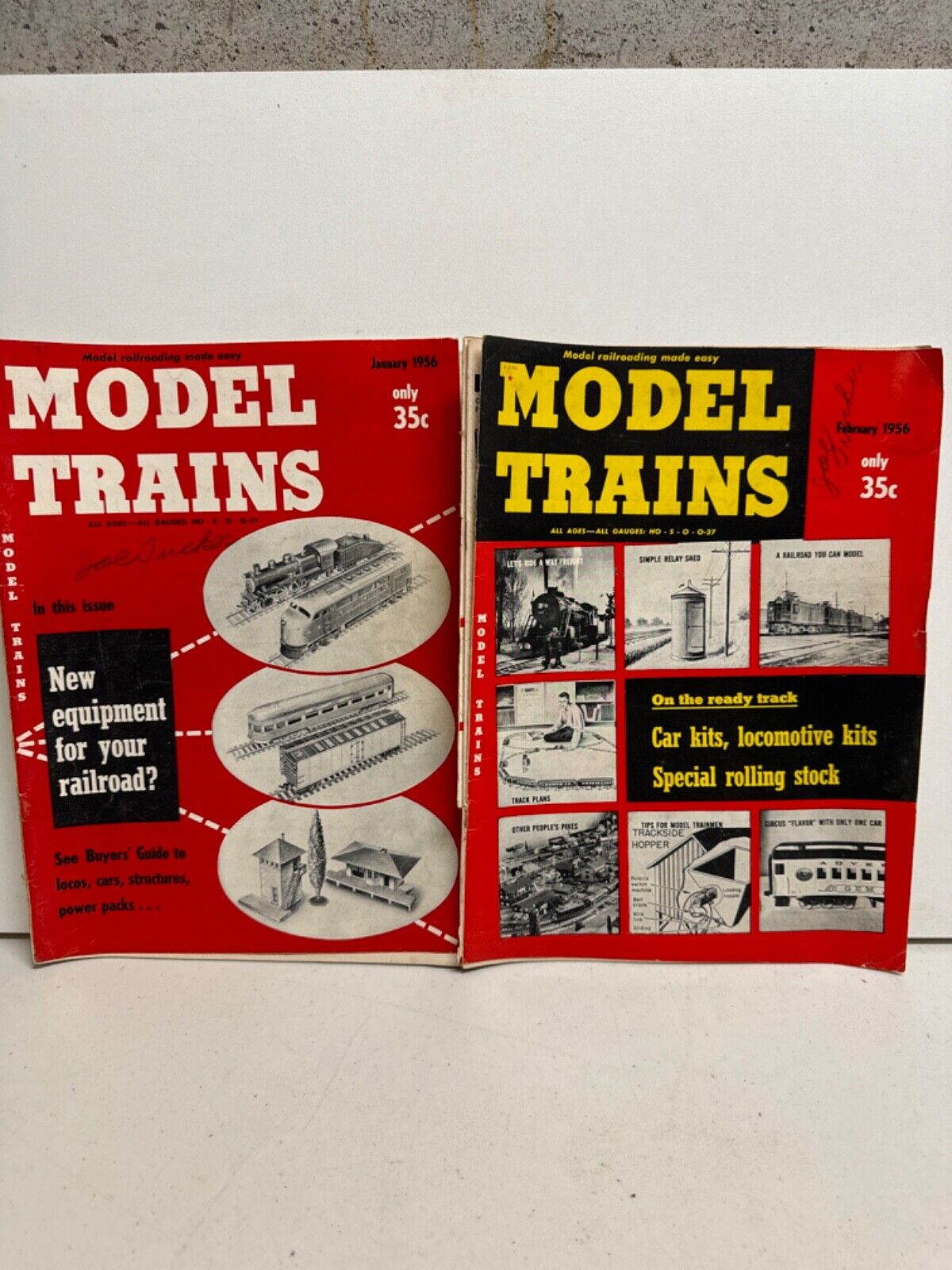 1956 Model Trains Magazine: January and February