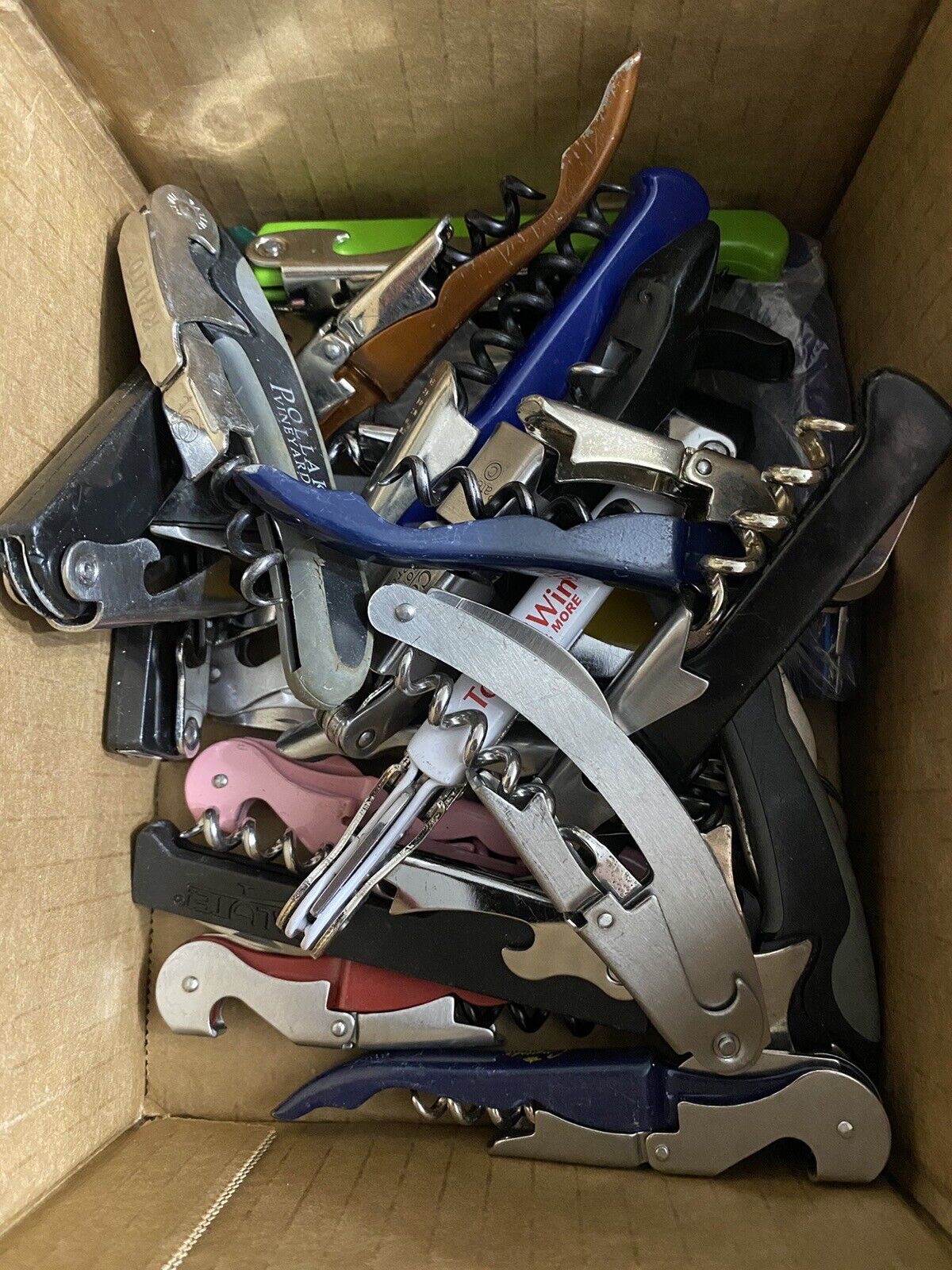 Lot of 50 CORKSCREW, Stainless, Waiter\'s Friend Openers they are mixed, USED