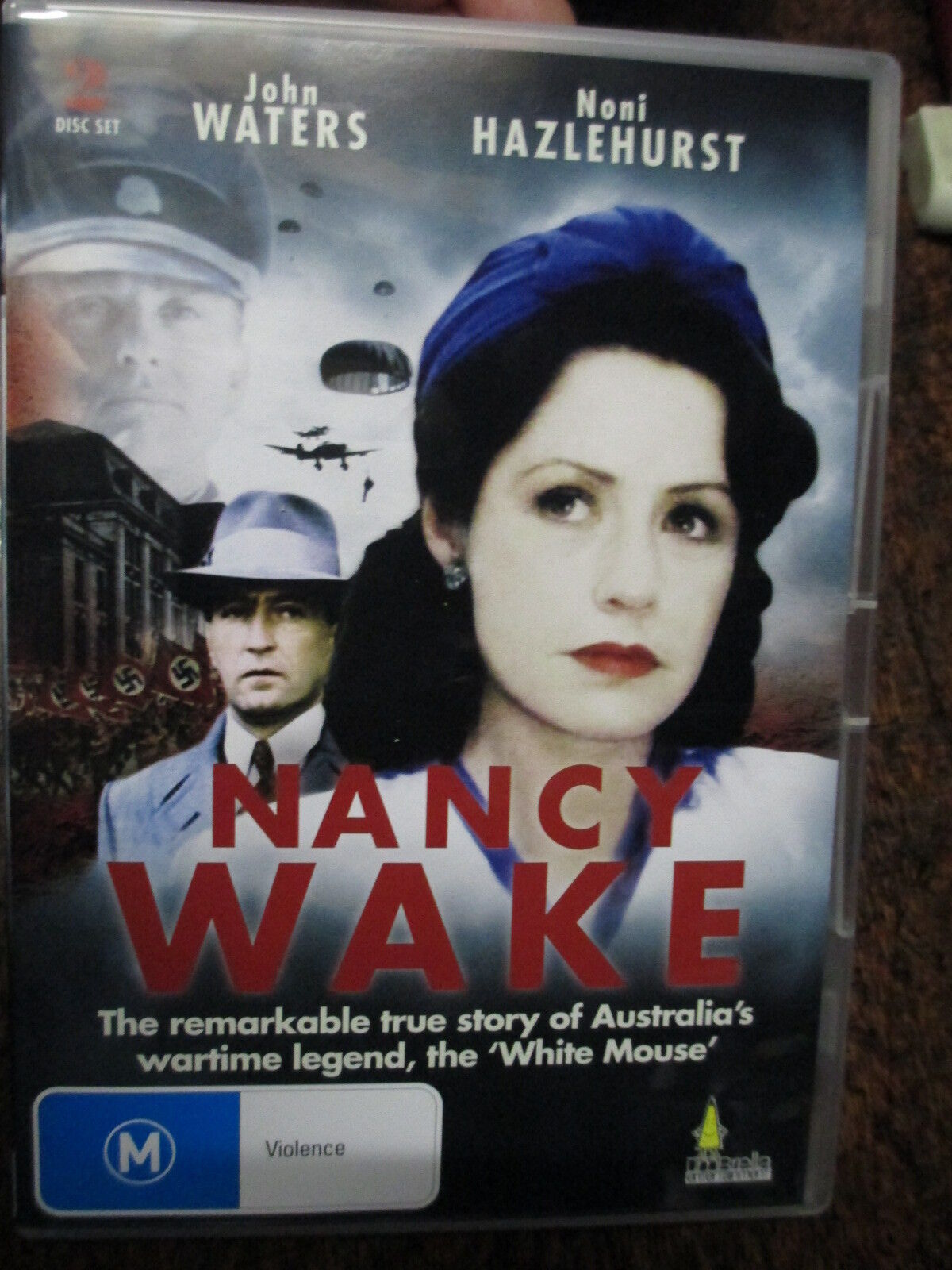 Nancy Wake \'White Mouse\' DVD Series Australia\'s Wartime Legend 2x Disc
