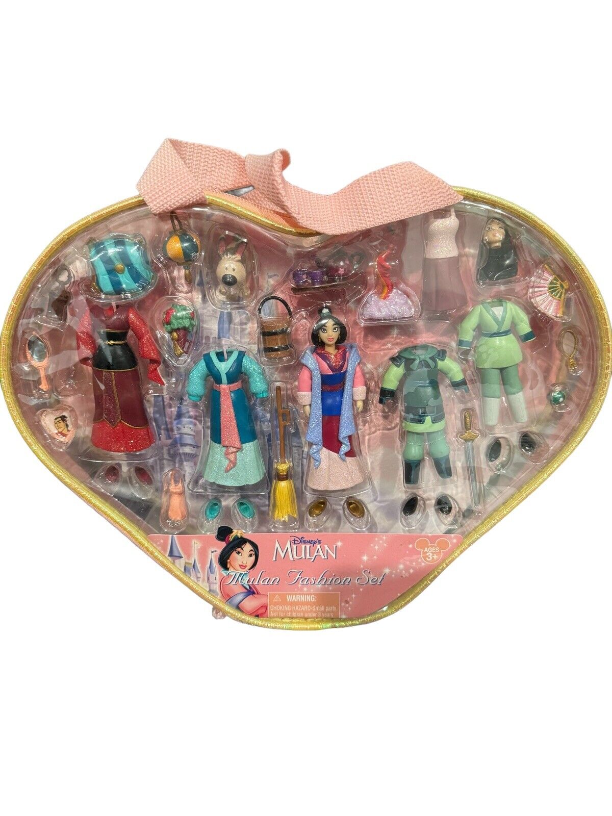 Disney - Mulan Figure Fashion Set with Carrying Case, Polly Pocket Style Rare