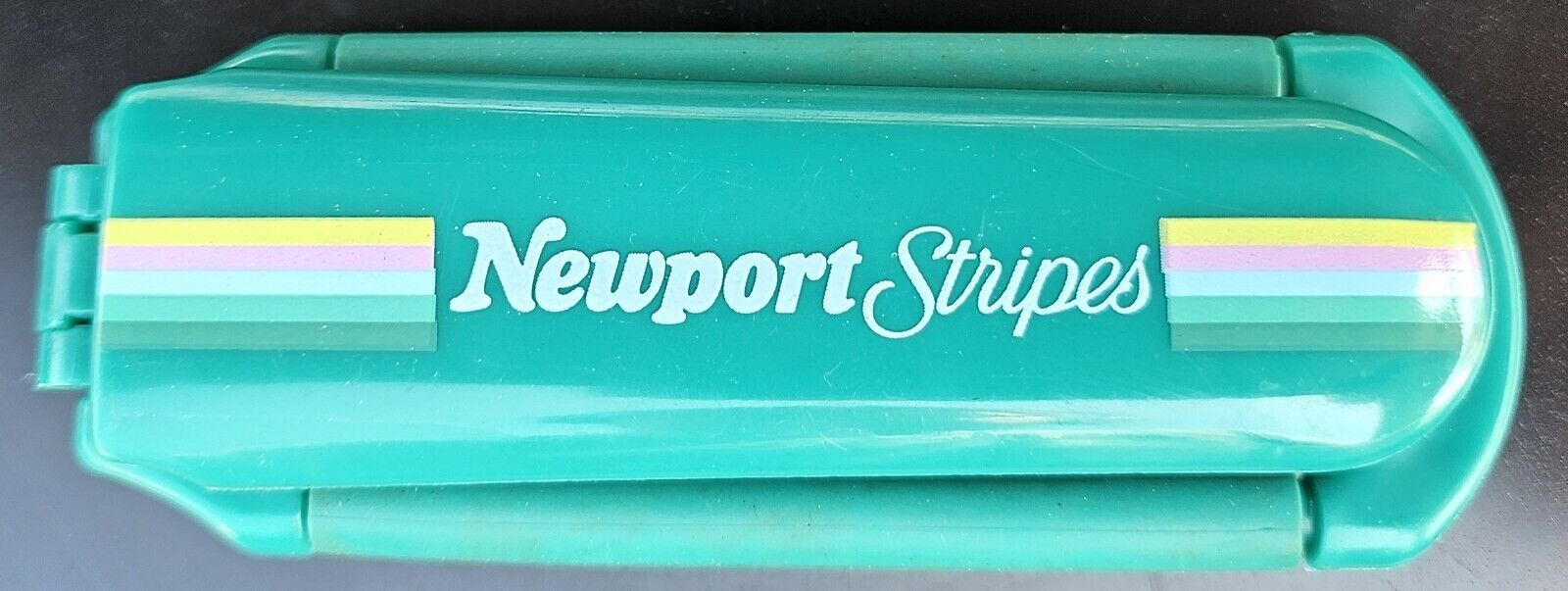 Vintage Newport Cigarettes Promo Pastel Blue Fold-Away Brush 