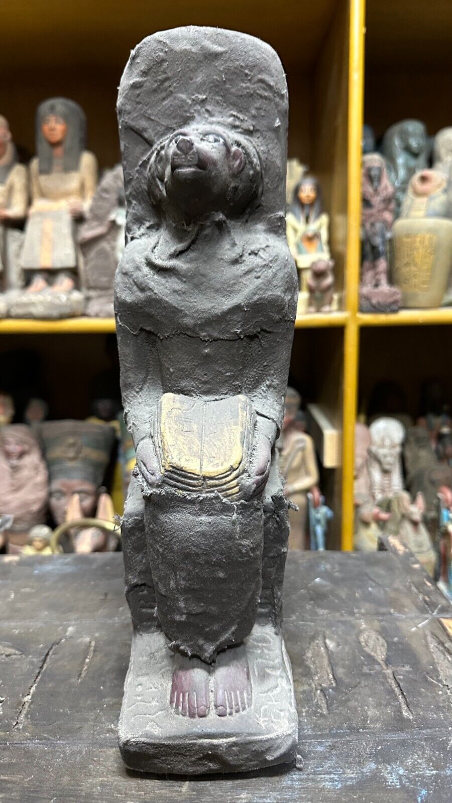 Unique Egyptian Antiquities monkey Statue of Baboon Egyptian God of wisdom BC