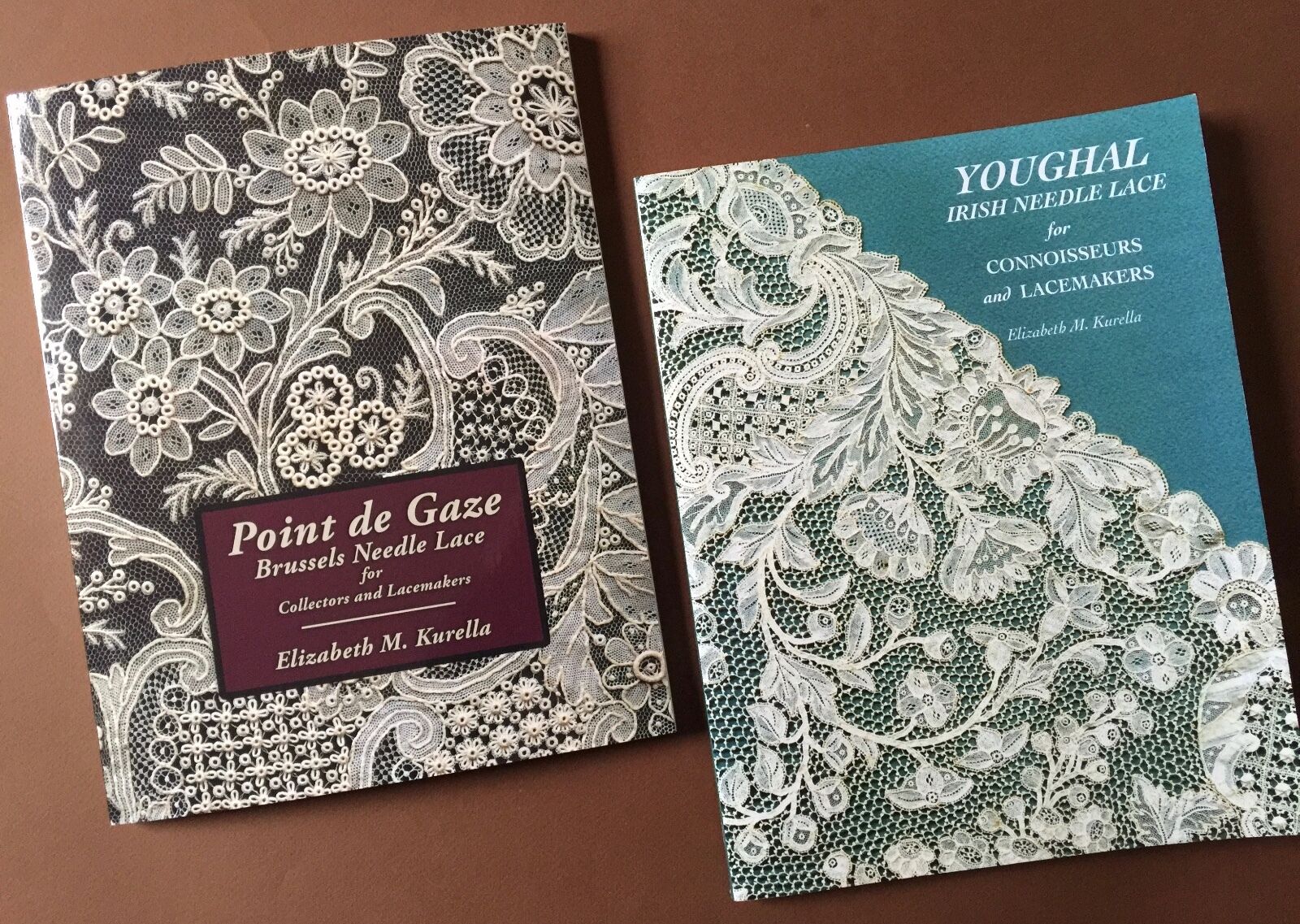 SPECIAL PRICE pair of Point de Gaze and Youghal NEEDLE LACE BOOKS by E. Kurella 