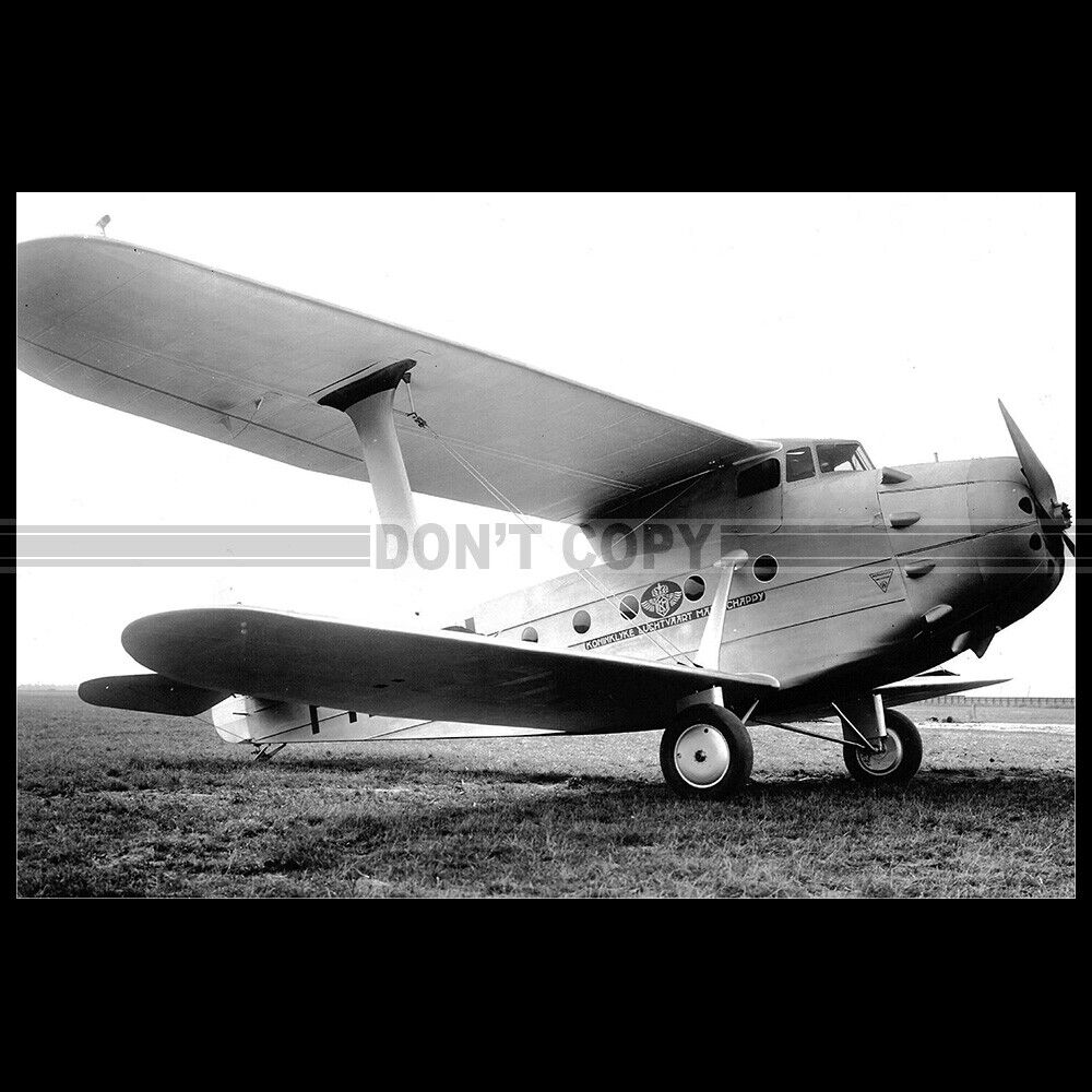 Photo AV.000104 CARLEY-WERKSPOOR JUMBO KLM AIRCRAFT 1930