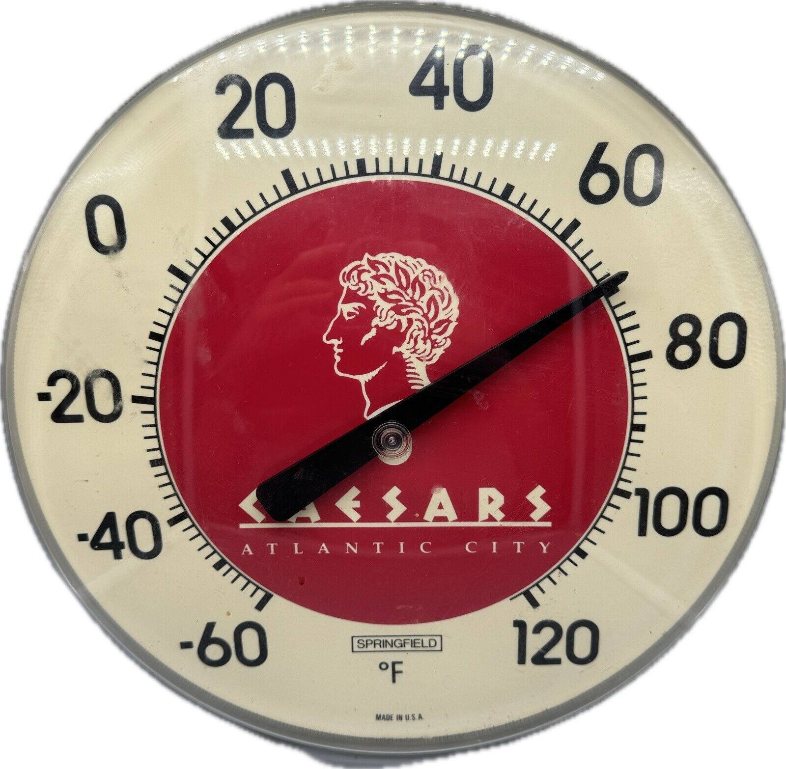 Vintage Caesar’s Palace Atlantic City Thermometer - Springfield 12\