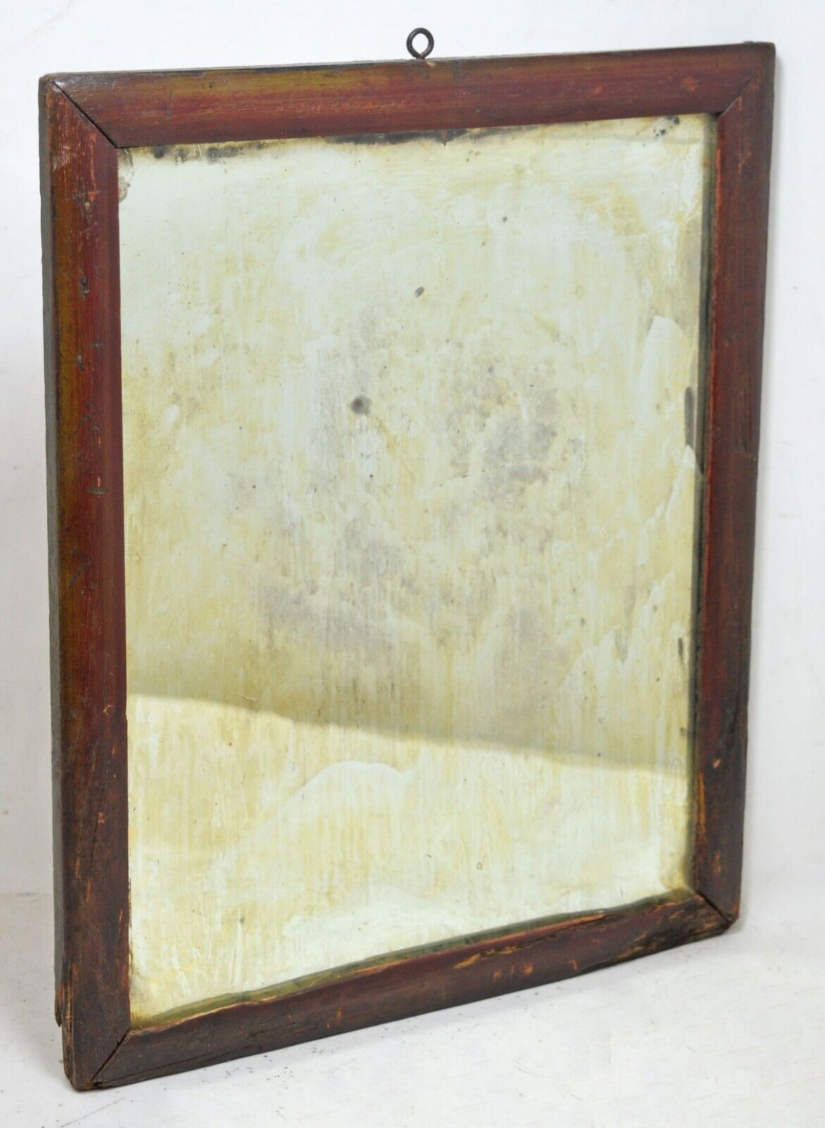 Antique Wooden Wall Hanging Mirror Frame Original Old Hand Crafted