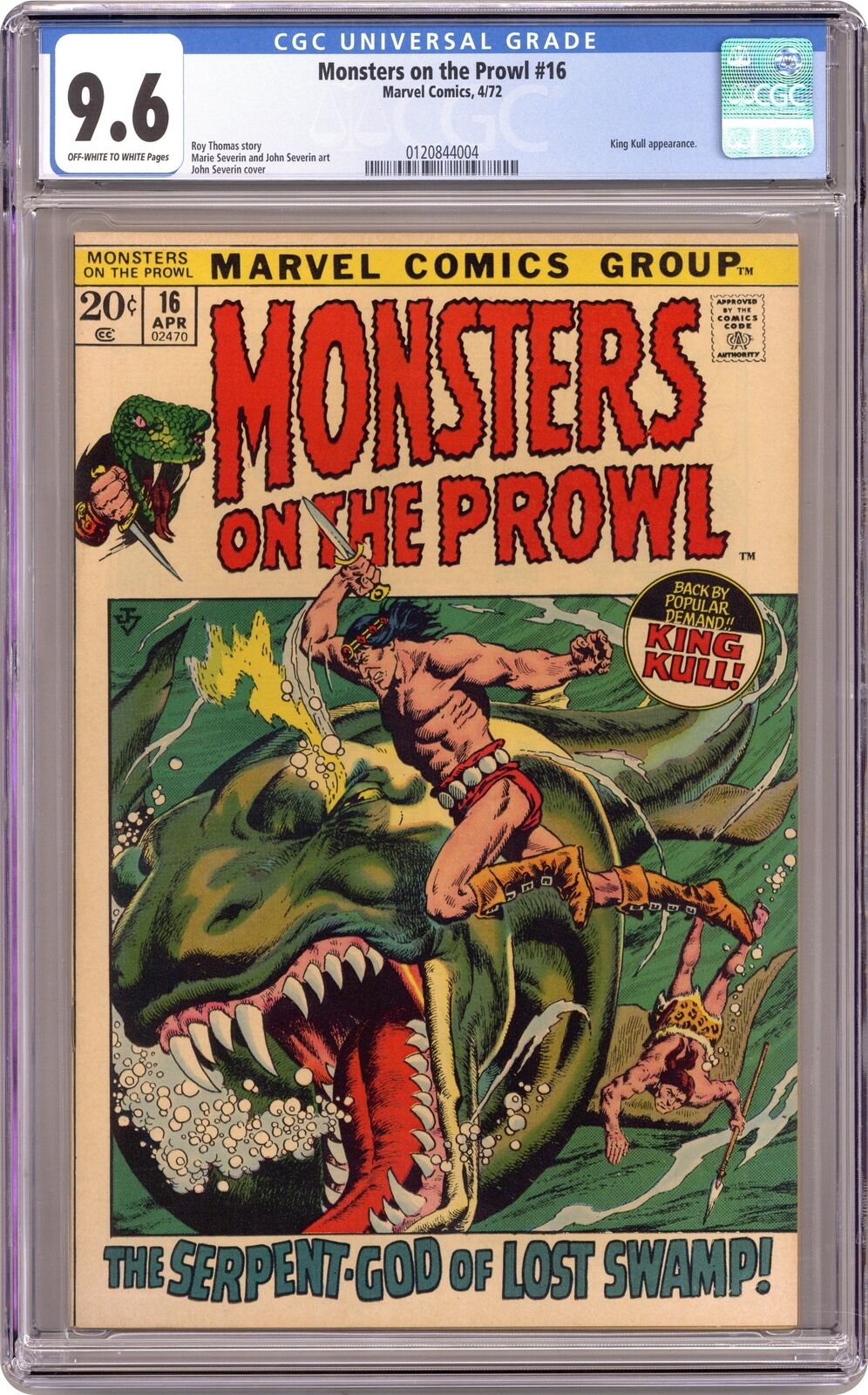 Monsters on the Prowl #16 CGC 9.6 1972 0120844004