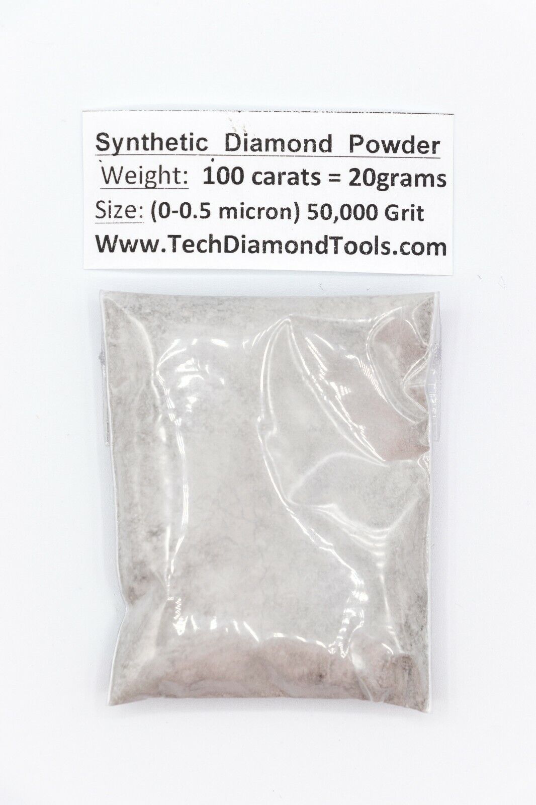 Diamond Micron Powder 50.000 Grit Mesh (0-0.5 Micron) Weight 100 Carat = 20 Gram