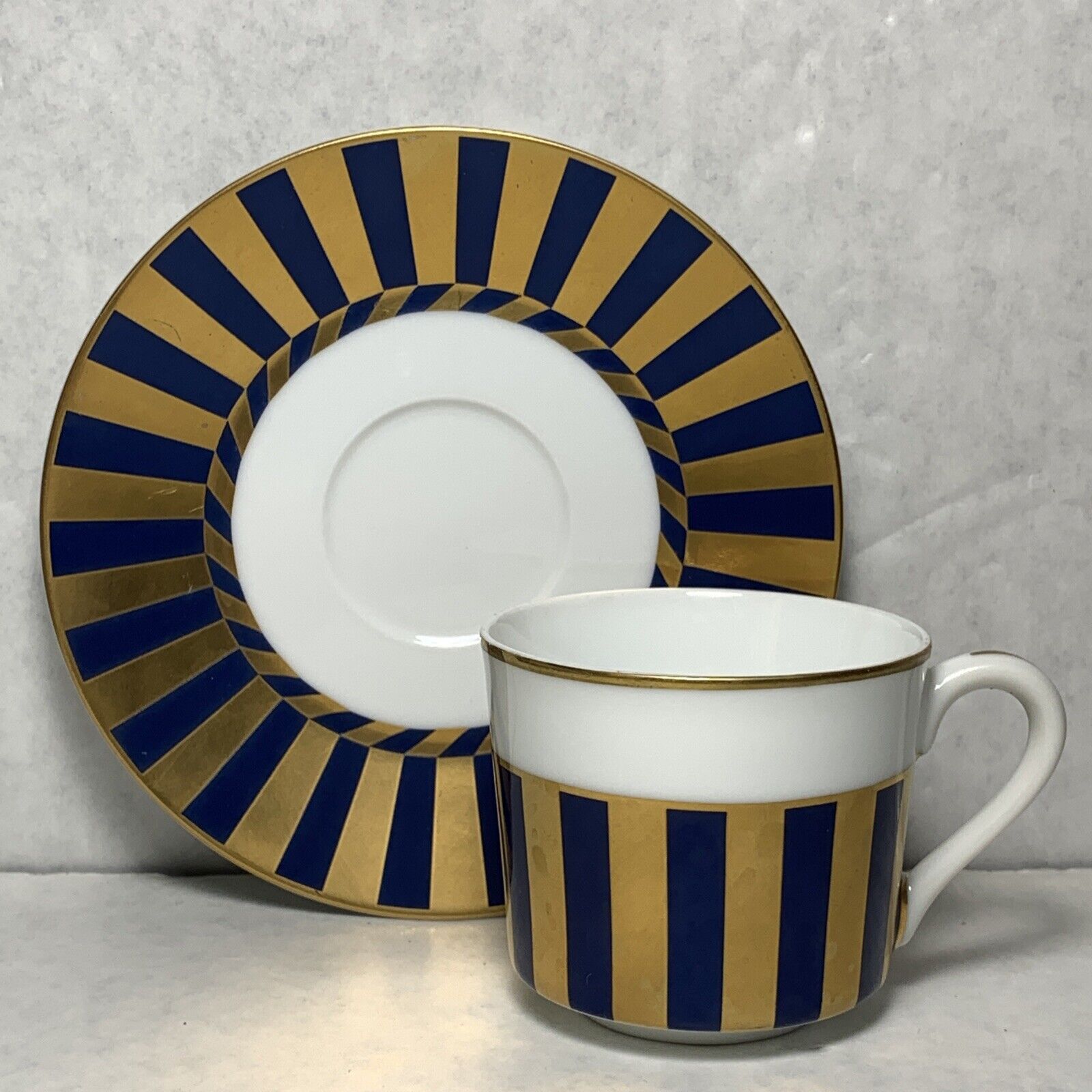 Taste Seller by Sigma “KING TUT” Demitasse Cup and Saucer Set, HTF Vintage