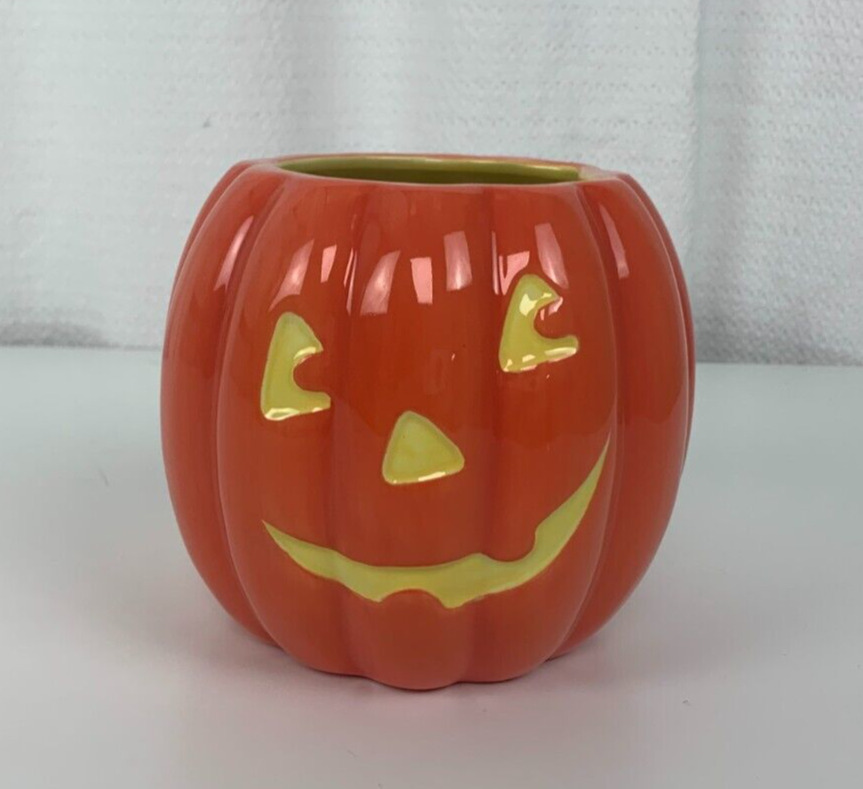 Halloween Decoration Hallmark Jack-o-Lantern Planter Candy Dish 5.5\