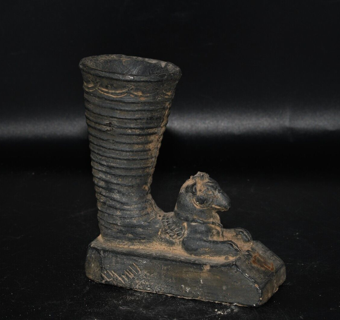 Rare Old Near Eastern Achaemenid Empire Style Rhyton With Protome of an Ram