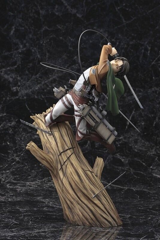 Anime Titan Captain Levi Ackerman Fight Figure Statue Desk Decor collection