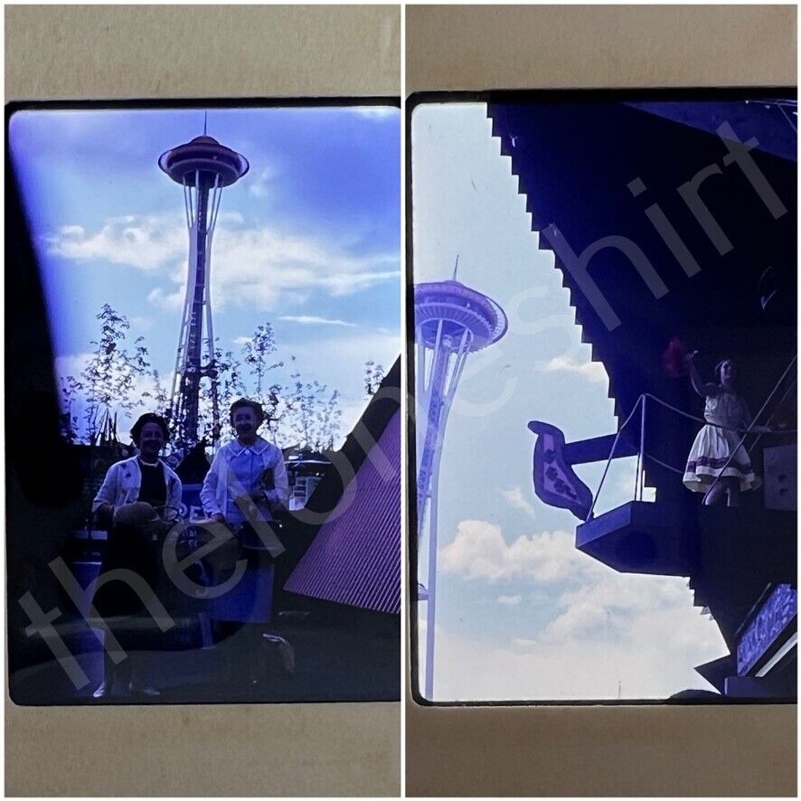 1962 Seattle World Fair Space Needle 35mm Slide Lot Of 9