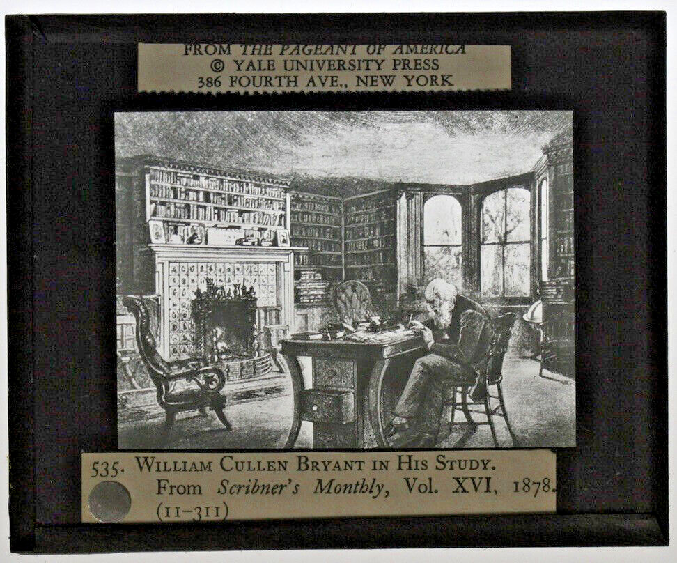 MLS  - #535 William Cullen Bryant in His Study - Scribners Monthly 1878   MLS283